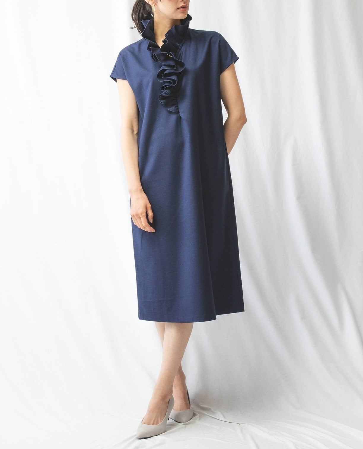 NARACAMICIE | フリル襟ワンピース | ワンピース – Stylora store eco loop