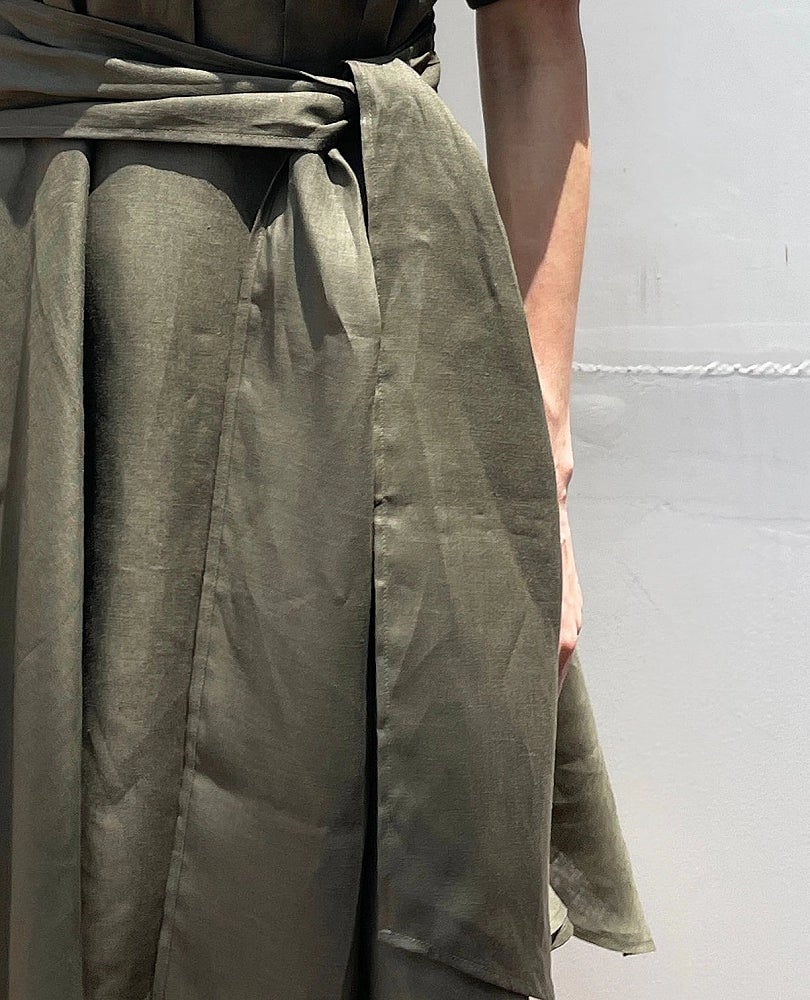 麻ウエストリボン半袖チュニックシャツ 麻ウエストリボン半袖チュニックシャツ – Stylora store eco loop