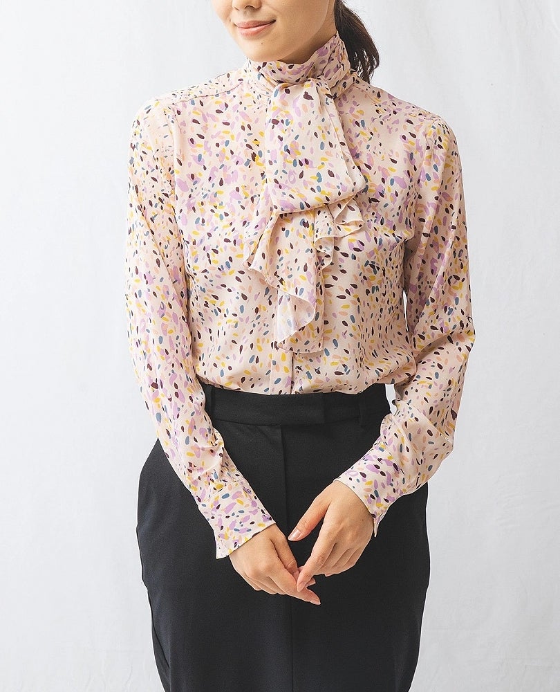 NARACAMICIE】フラワーシャワー ボウタイブラウス – Stylora