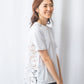 バックレースTシャツ