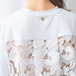 バックレースTシャツ