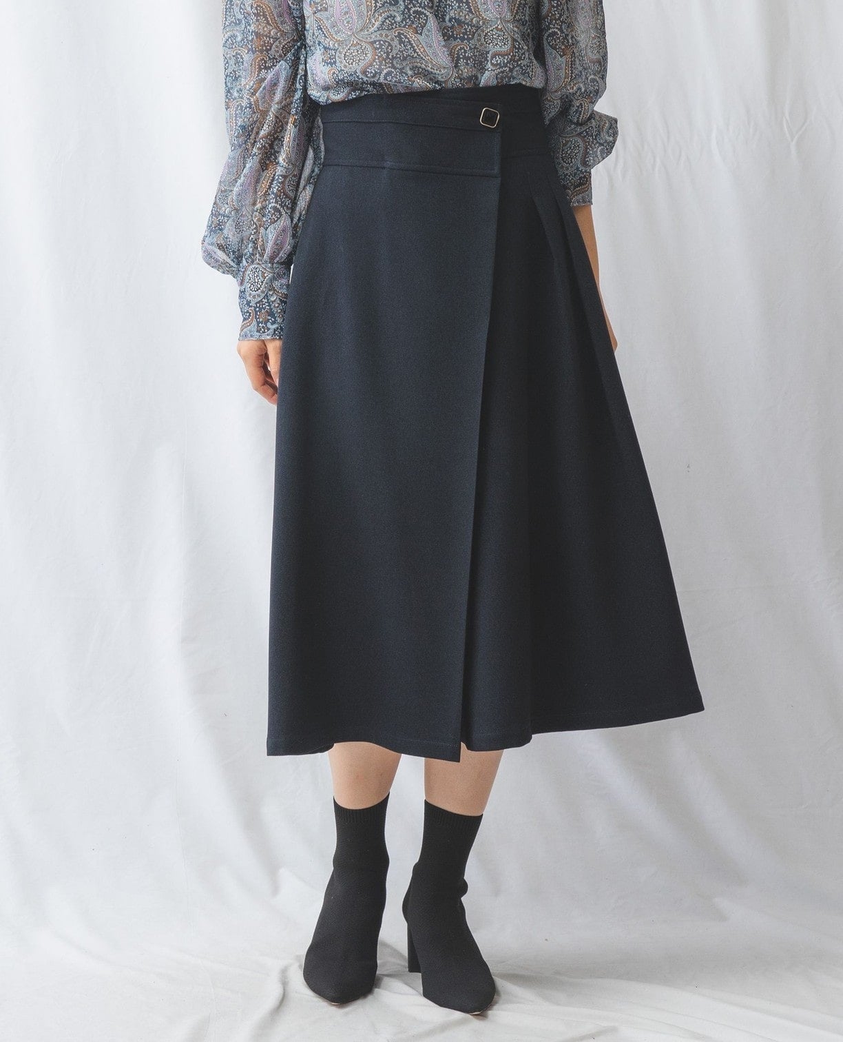 ストレッチツイルラップスカート