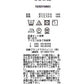 フラワーラインプリントリボンタイ長袖ブラウス