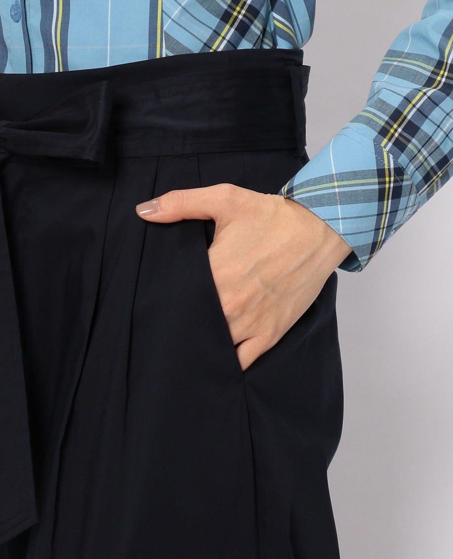 シャンブレーワイドパンツ