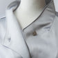 スタンドカラーサテンブラウス